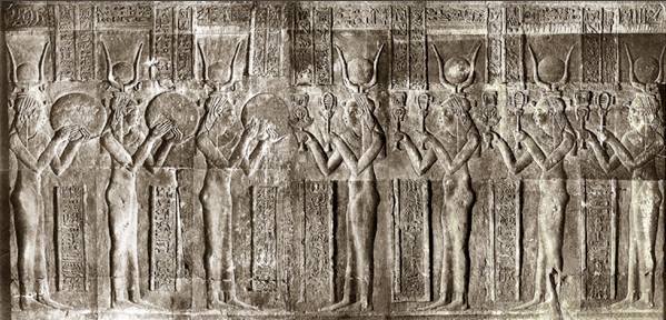 Dendera Procession of Seven Hathors