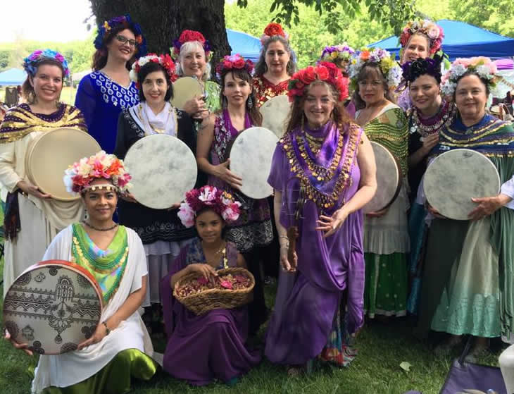 Percussion Priestesses in the park